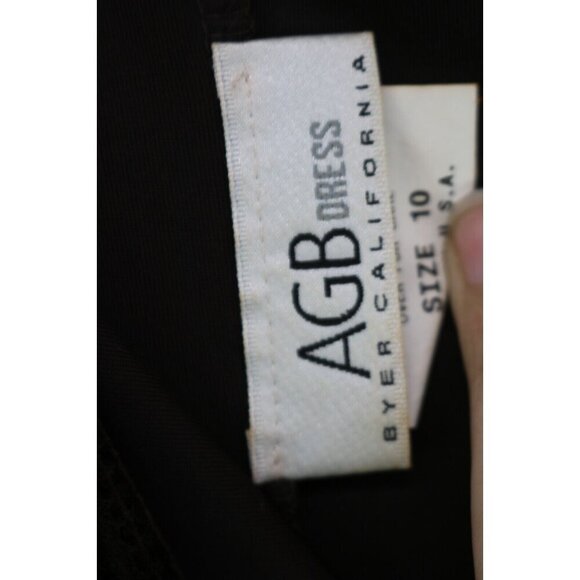 AGB Vintage Strappy Velevet Maxi Dress-Size 10-Side Slit-Whimsigoth-Glittery - Picture 4 of 12